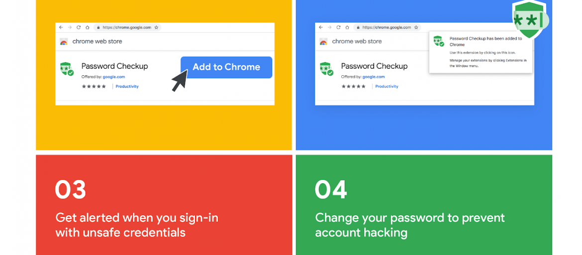 proteggere password con Google