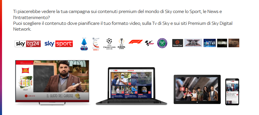 Pubblicità su Sky? Ecco come fare