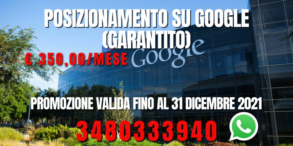 posizionamento su google garantito