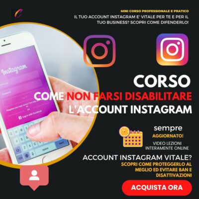 COME NON FARSI DISABILITARE L'ACCOUNT INSTAGRAM