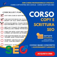 Corso Copywriting SEO Google - Corso Scrittura SEO