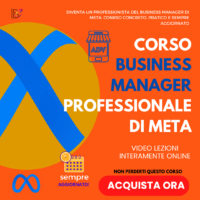 corso business manager professionale di meta