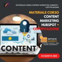 Materiale Corso Content Marketing Hubspot + Certificazione
