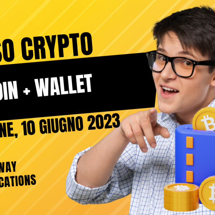 Corso: Crypto, Bitcoin e Wallet, conoscerli e utilizzarli - Corso a Frosinone