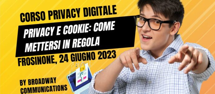 Corso privacy digitale e cookie: come mettersi in regola