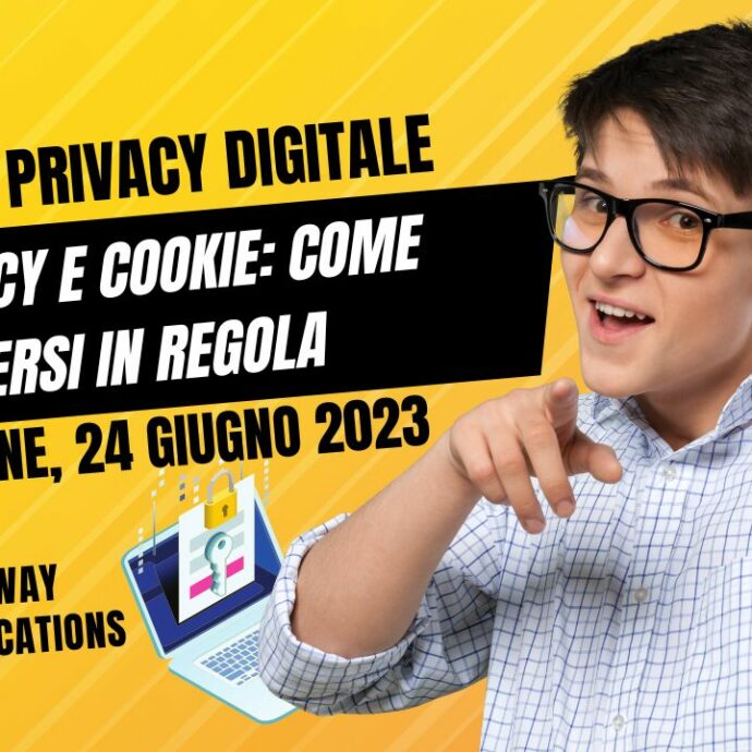 Corso privacy digitale e cookie: come mettersi in regola